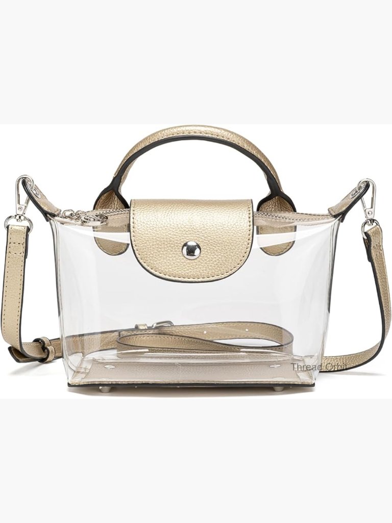 Clear Crossbody Bag Stadium Approved Transparent Purse For Concerts Sports